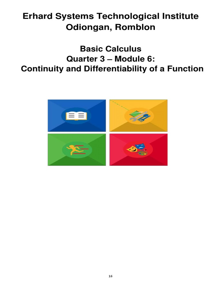 Basic Calculus Module 6 | PDF | Derivative | Function (Mathematics)
