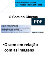O Som No Cinema: Universidade Federal Da Paraíba Formação Interna - PROBEX e PROLICEN - 2021