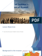 Causes of Saddam's Invasion of Kuwait: Debt, Oil, and Accusations