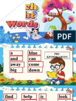 Kindergarten and First Grade Words