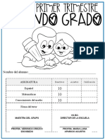 Calificaciones del periodo escolar