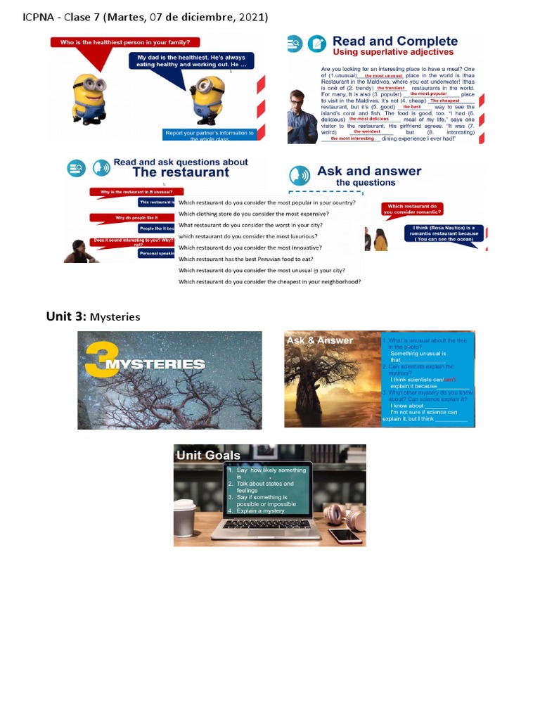 ICPNA - Clase 7 - Basic 9 | PDF