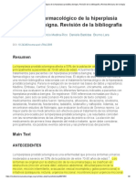 Tratamiento Farmacológico de La Hiperplasia Prostática Benigna. Revisión de La Bibliografía - Revista Mexicana de Urología