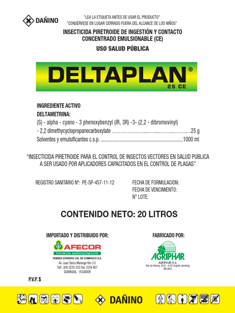 DELTAPLAN Ficha Tecnica | PDF | Agua | Insectos