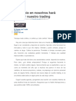 ARTICULO El Cambio en Nosotros Hará Cambiar Nuestro Trading