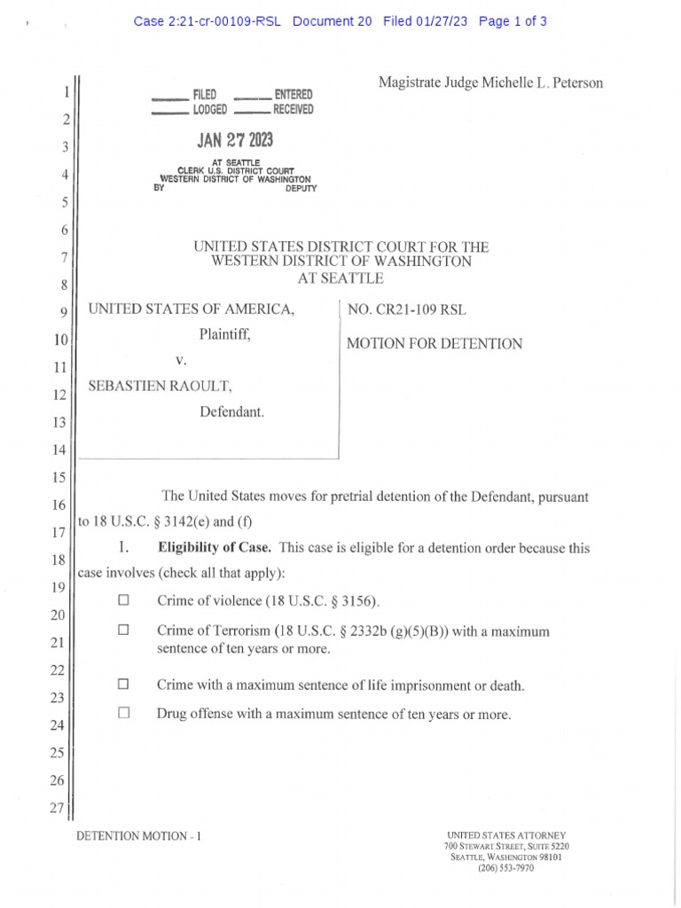 Sebastian Raoult Case Overview | PDF