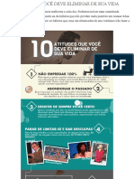 10 Atitudes Que Você Deve Eliminar de Sua Vida - Infográfico - Inovaremos