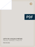 Lista de Louças e Metais - S&T