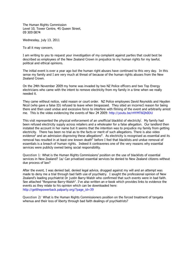 Human Rights Commission complaint by Simon Kaiwai Prosecutor Police