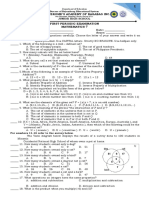 First Quarter Exam Mathematics 7