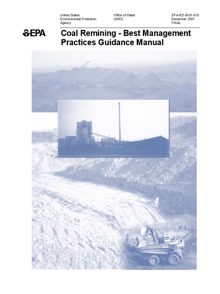Coal Remining BMP Guidance 2001 PDF Environmental Engineering