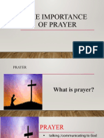 The Importance of Prayer Students