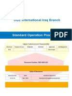 DQE SOP-183-Upper Substructure Disassembly