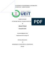 KFUEIT student's internship report summary