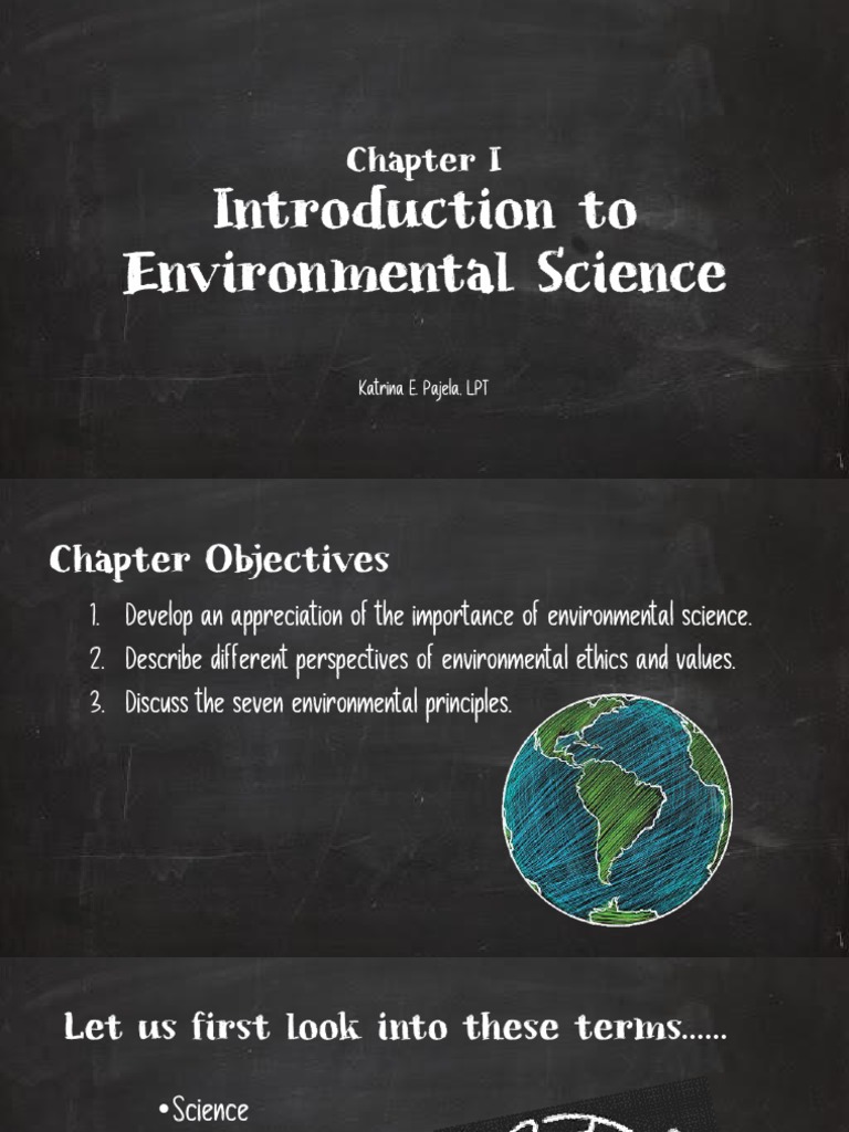 Introduction To Environmental Science PDF Science Environmental