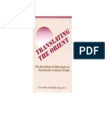 Dorothy Matilda Figueira - Translating The Orient - The Reception of Śākuntala in Nineteenth - Century Europe-SUNY Press (1991)