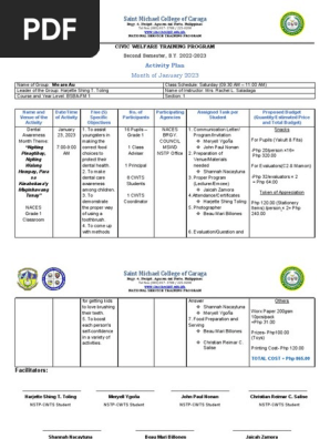Activity Plan