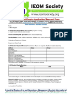 Ieom Student Chapter Establishment Form