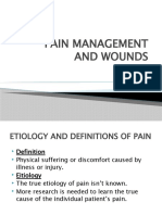 Pain Managementand Wounds