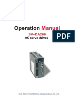 INVT INDUSTRIAL TECHNOLOGY (SHANGHAI) CO.,LTD. SV-DA200 Series AC Servo Drive Manual