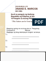 Ferdinand E. Marcos: Ang Pamamahala Ni