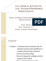 Physical, Chemical & Catalytic Studies of Vanadium