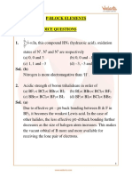 P-Block Multiple Choice Questions