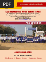 SIMS Admission Brochure 2022-23