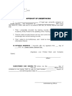 Affidavit of Undertaking POA