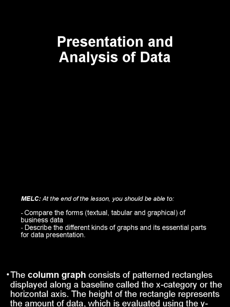 Presentation and Analysis of Data | PDF | Pie Chart