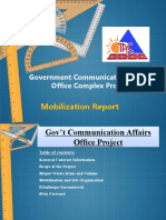 Government Communication Affairs Office Project Mobilization Report