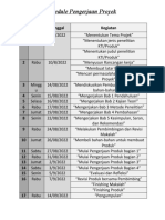 Jadwal Proyek Kelompok 3 X-7