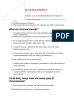 CHROMOSOMES, GENES AND DNA