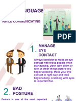 Manage Eye Contact and Body Language for Effective Communication
