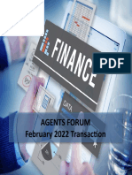 Agents' Forum February 2022