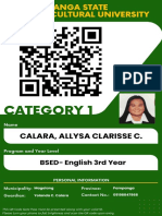 CALARA ALLYSA CLARISSE C. BSED English 3rd Year