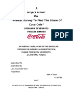 Market Share Survey of Coca-Cola in Ludhiana