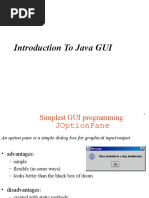 Introduction To Java GUI