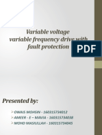 Variable voltage variable frequency drive with fault protection