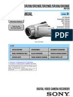 Sony dcr-sr190 sr200 sr290 sr300 Level2 Ver1.0 (ET)