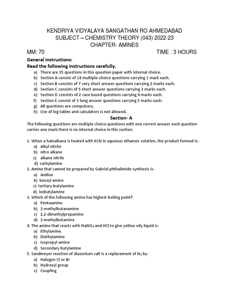 Understanding Amines A Comprehensive Examination Of The Properties