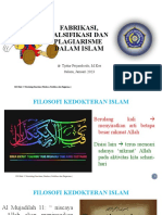Fabrikasi, Falsifikasi Dan Plagiarisme Dalam Islam (Jan 2023) Kirim