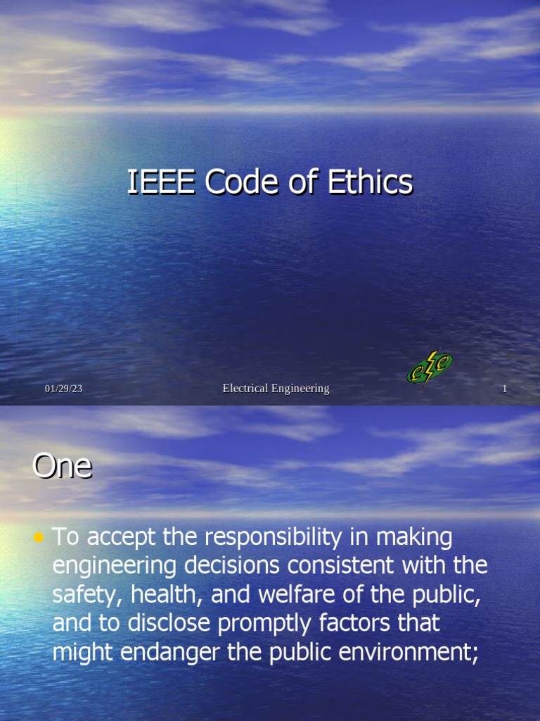 IEEE Code of Ethics | PDF