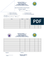 Logbook For Agpabasa Kuy - Pull Out System by Handlers