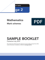 2016 Sample ks2 Mathematics Markschemes
