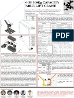 Poster DESIGN OF 500Kg CAPACITY PORTABLE LIFT CRANE