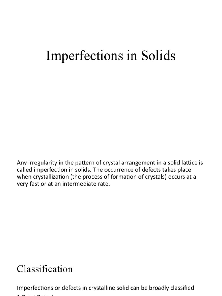 2 imperfections in solids pdf