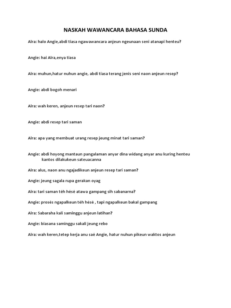 Wawancara Bahasa Sunda PDF