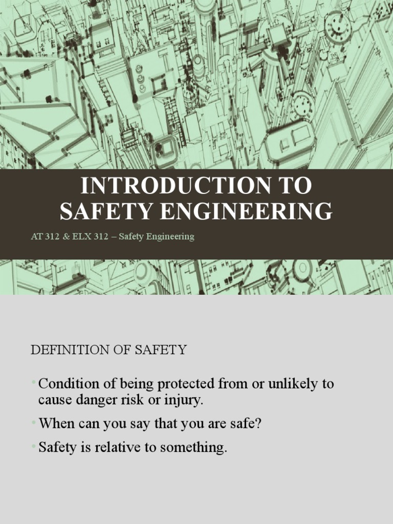 Introduction To Safety Engineering PDF Occupational Safety And