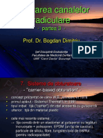 Curs An V Prof. Bogdan Dimitriu - Obturarea Canalelor Radiculare Partea 3